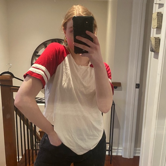 Vintage red and white baseball t-shirt - Picture 1 of 2